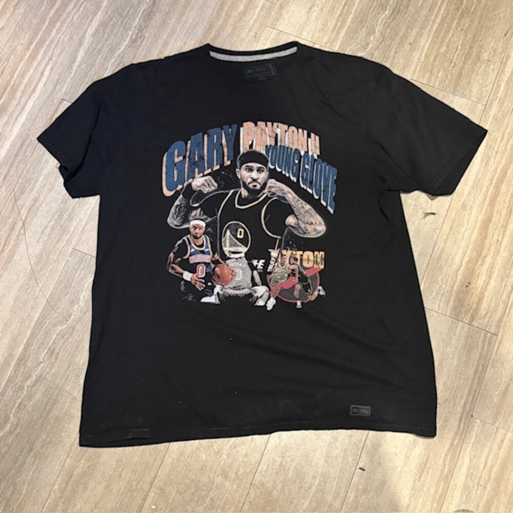 Golden State Warriors Gp2 T Shirt Black Russell Athletics Used